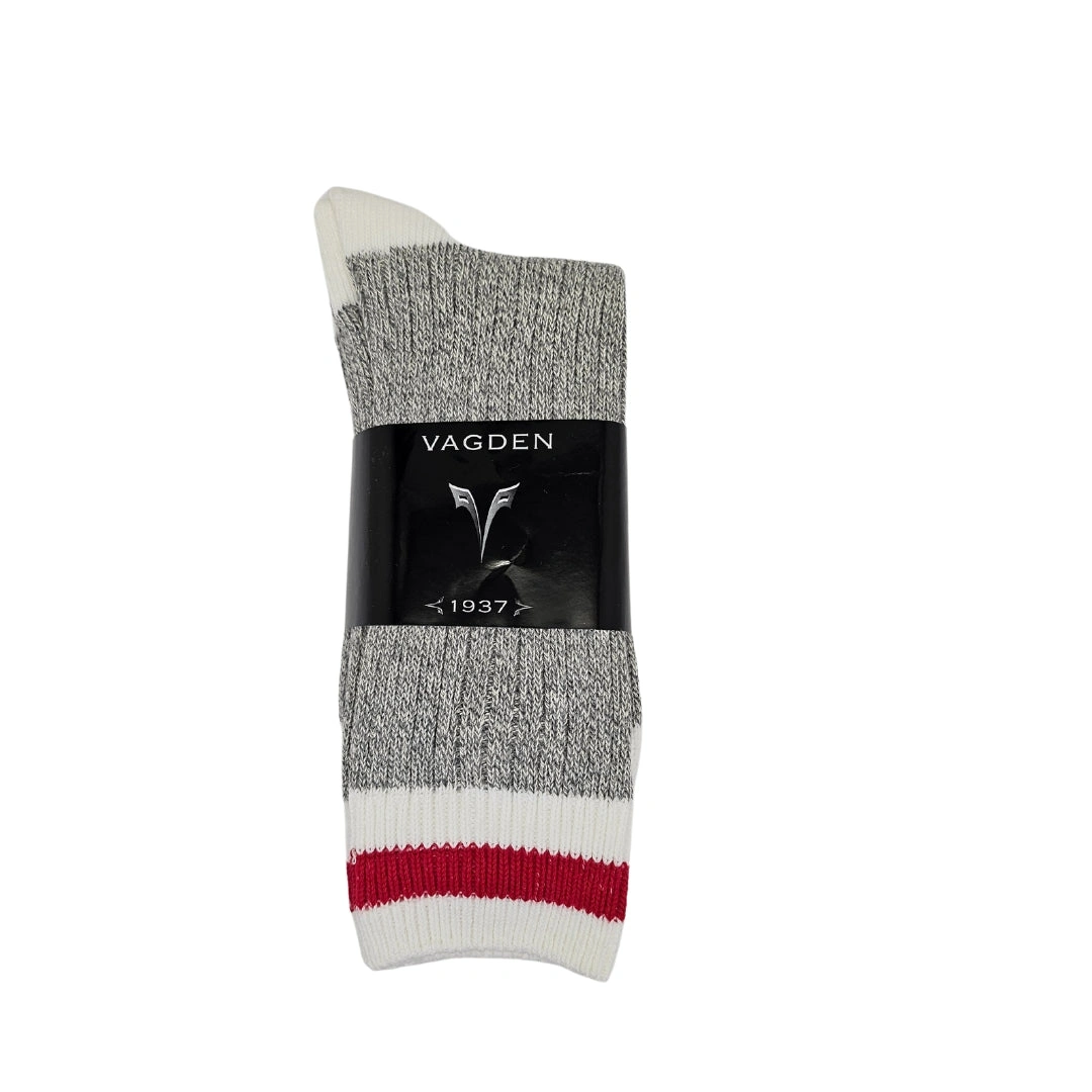 Vagden Crew Socks: Cozy Cotton Comfort - 2 Pairs of Warm Style!
